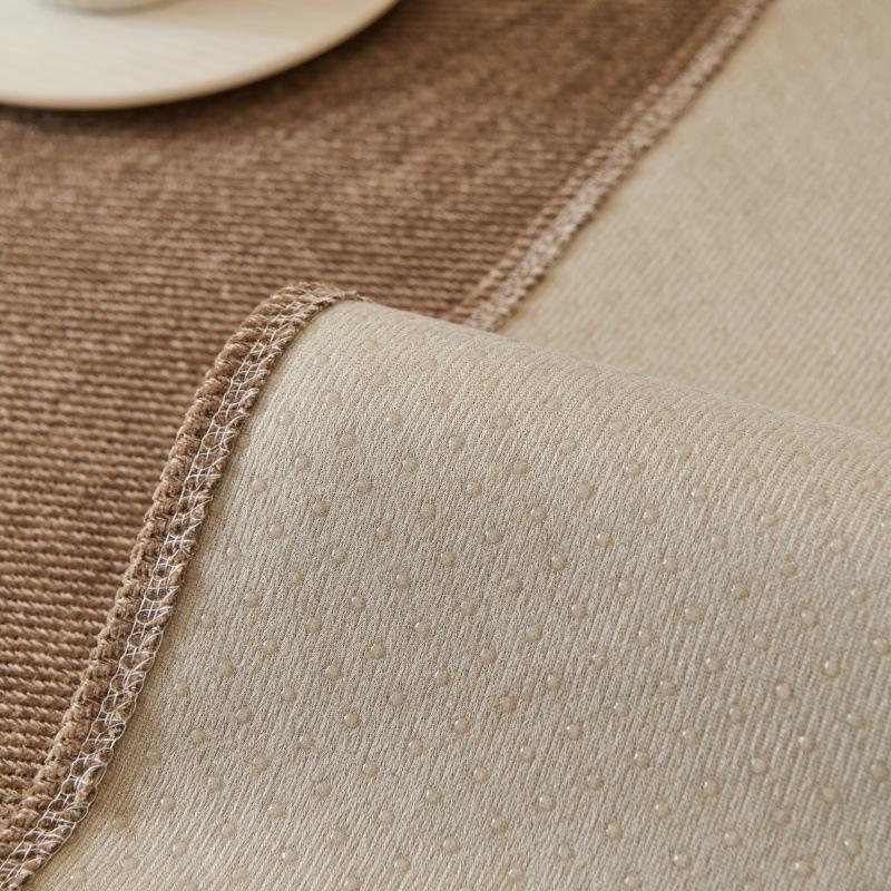 New Cream Style Light Luxury Sofa Cover Cloth Waterproof and Anti Slip Straight Line Sofa Cushion Solid Color Simple and Durable