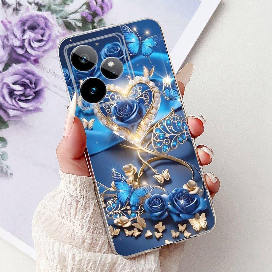 For Realme GT 7 7T Case 2025 Popular Flower Soft Clear Silicone TPU Protective Cover For Realme GT7 Pro RMX5011 Phone Case Shell