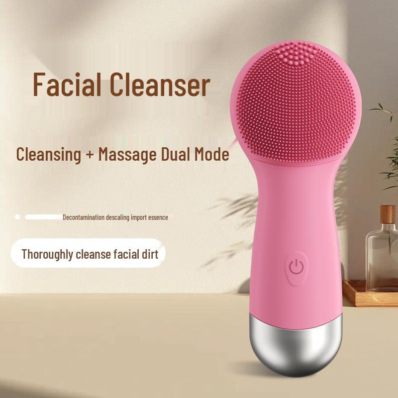 Electric Silicone Facial Cleansing Brush & Pore Cleaner