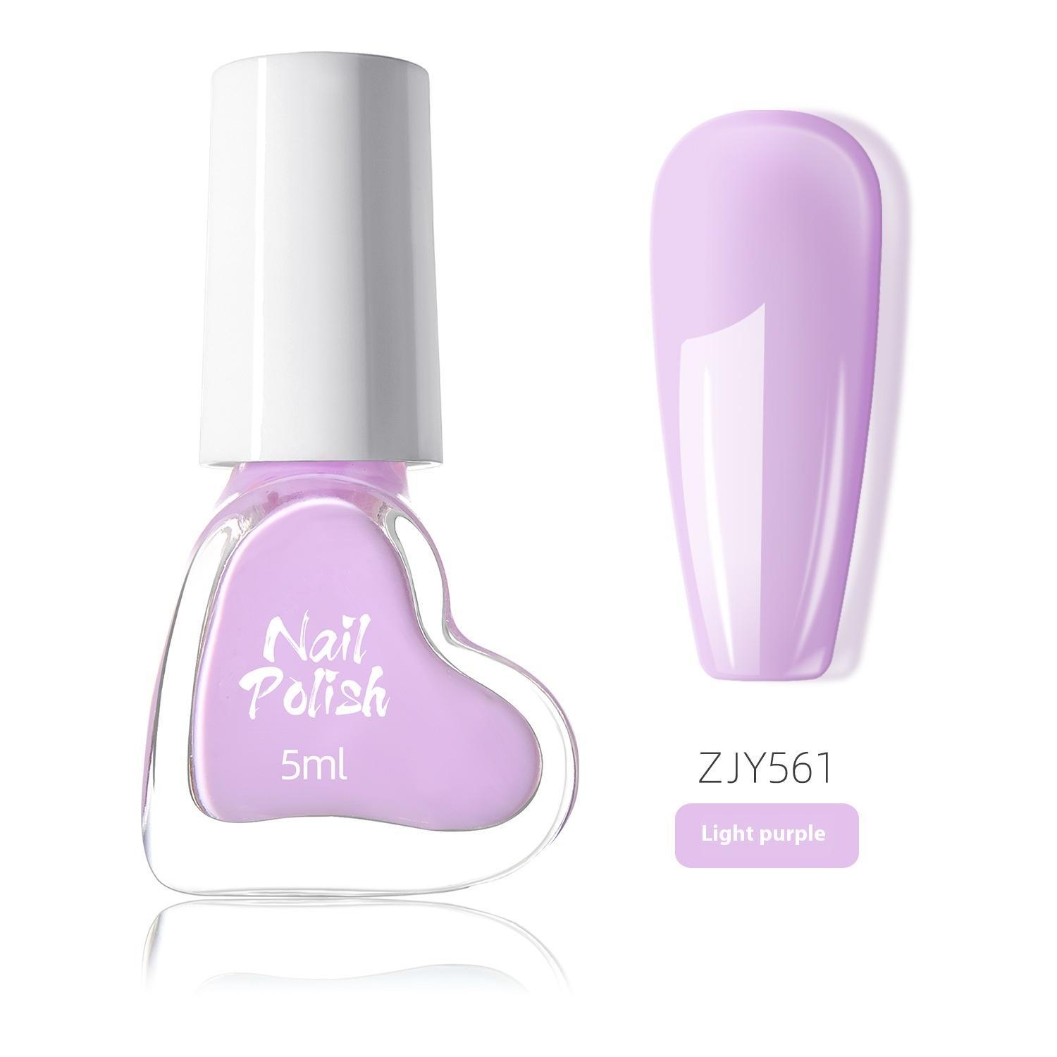 

Лак для ногтей Love Bottle Популярный белый цвет высокой насыщенности с дофамином, не требующий выпекания, на водной основе, защита окружающей среды single bottle светло-фиолетовый