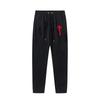 Foreign trade new rainbow color matching letter embroidery velvet loose hooded sweater casual trousers set men and women the same style