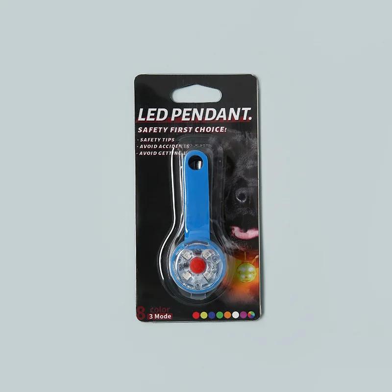 Hundehalsbänder, Anti-Verlust-Anhänger, wasserdicht, Sicherheits-LED-Blinklicht, USB wiederaufladbar, LED-Licht-Anhänger für Hunde, Katzen, Haustiere black