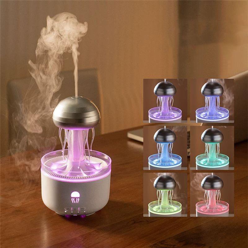 -November Jellyfish Aromatherapy Diffuser 320ML Essential Oil Humidifier EU Plug- Ideal For Yoga, Bedroom, Office