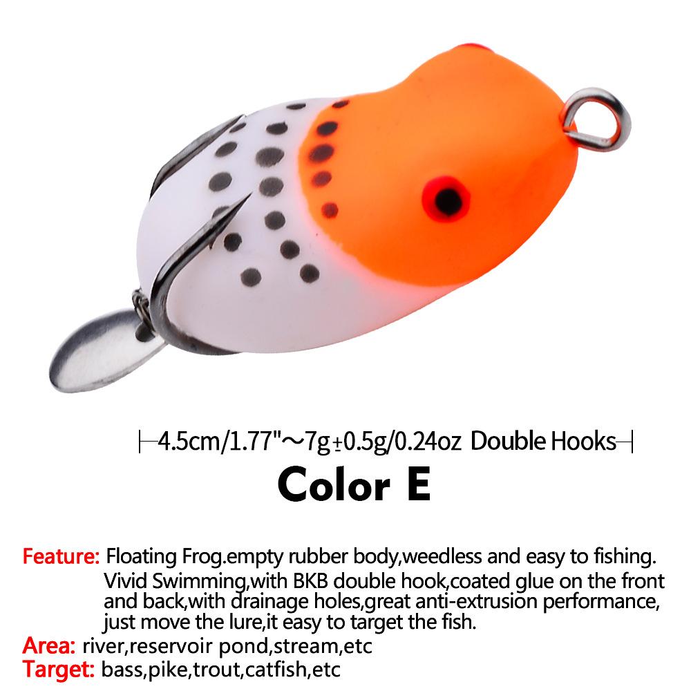 Mini Thunderfrog Lure Bait Simulation Road Subfalse Bait Soft Bait Lure Bait Black Fish Bait Modification Thunderfrog Soft Bait