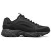 Skechers Stamina Textile, Synthetic Leather, Split Cow Leather Low top Chunky Sneakers Men's All Black 51286-BBK