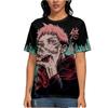 T-Shirt für Damen und Herren, Sommerkleidung, Fitness, Jujutsu Kaisen, Rundhalsausschnitt, Übergroßes Herren-T-Shirt, neue Herren-T-Shirts, Tops
