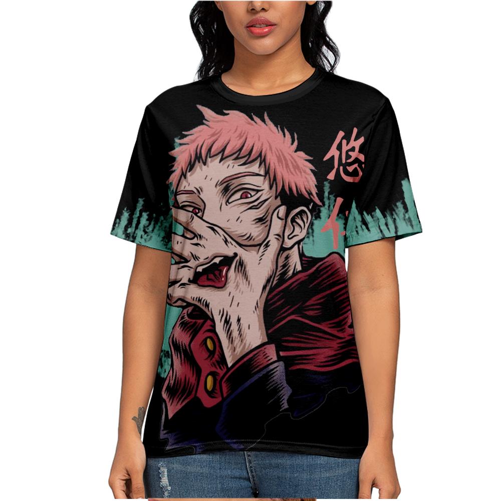 T-Shirt für Damen und Herren, Sommerkleidung, Fitness, Jujutsu Kaisen, Rundhalsausschnitt, Übergroßes Herren-T-Shirt, neue Herren-T-Shirts, Tops
