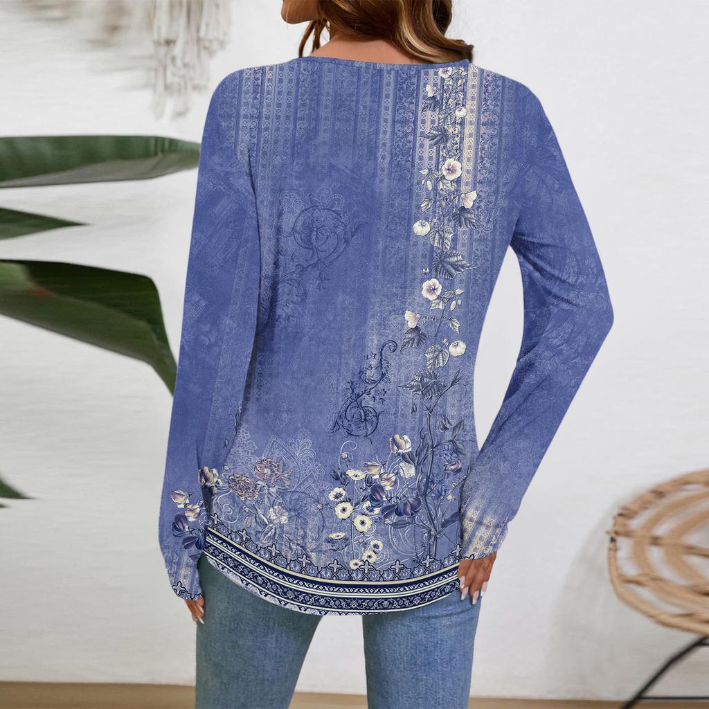 Women Long Sleeve Tops Dressy Casual V Neck Tshirts Basics Tee Vacation Fall Fashion Clothes
