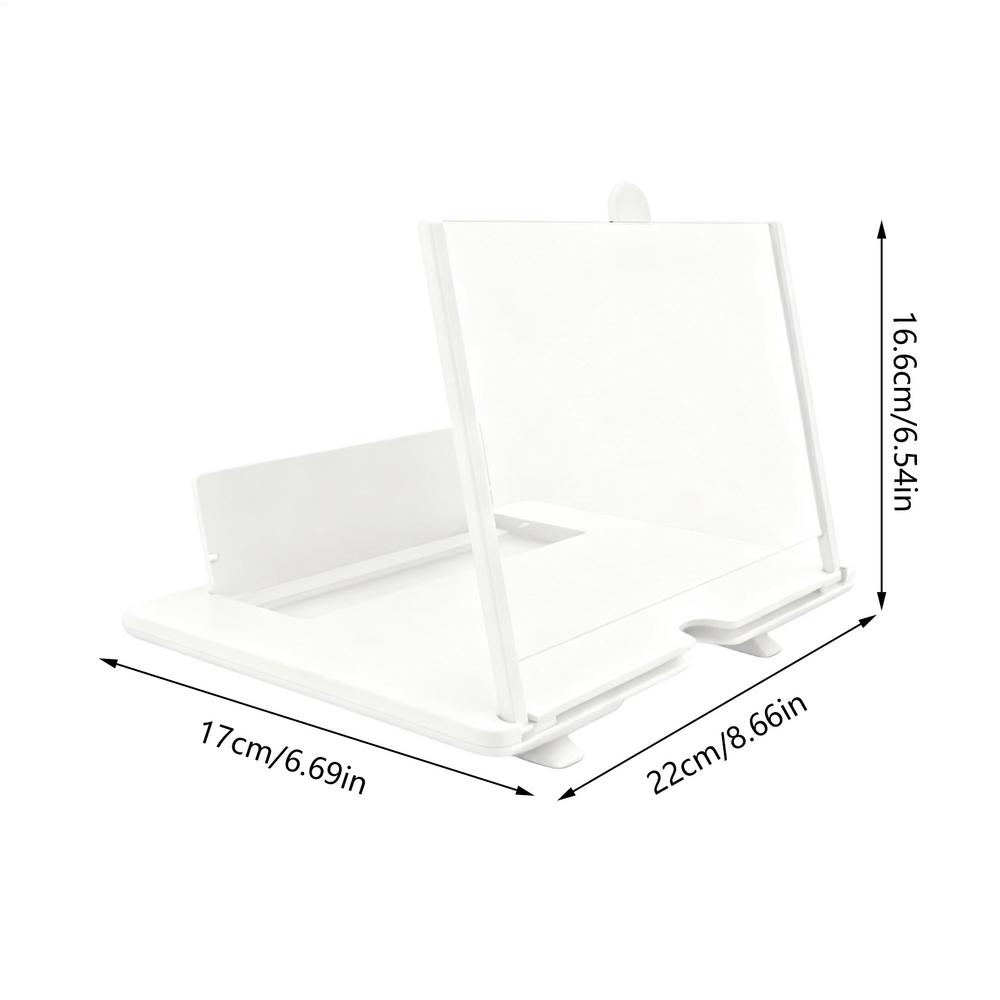 Screen Magnifier for Cell Phone 3D HD Desktop Projector Mobile Phone Screen Amplifier for Seniors Video Watching Movie Night