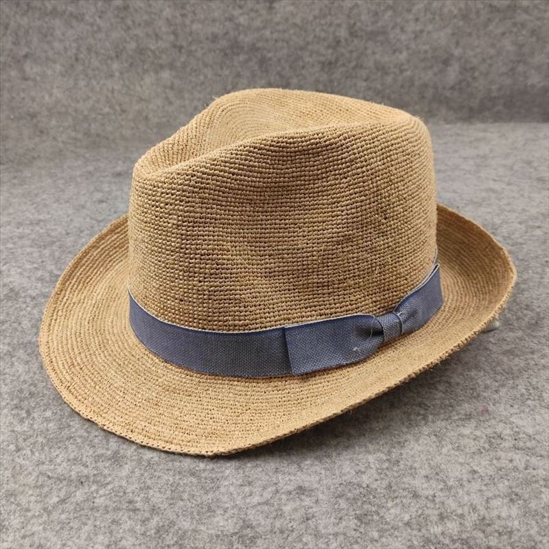 French-style Outdoor Beach Sun Hat - Fine Raffia Straw Jazz Hat, Handmade Woven, Foldable Straw Hat