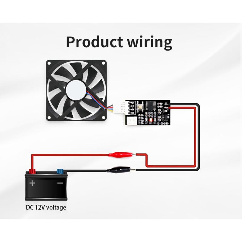 Cheap Vhm802 12v 4wire Fan Temperature Speed Controller Governor Pwm