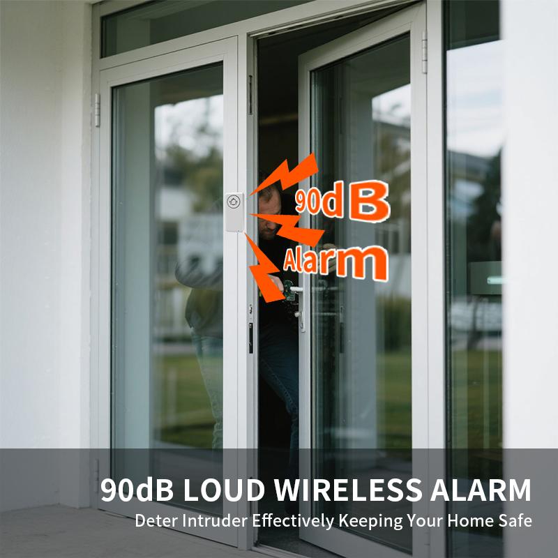 Tuya WIFI Security Door Sensor Breaking In Alarm Home Protection Anti-Theft 90DB Window Open Detector Google Alexa Voice Control
