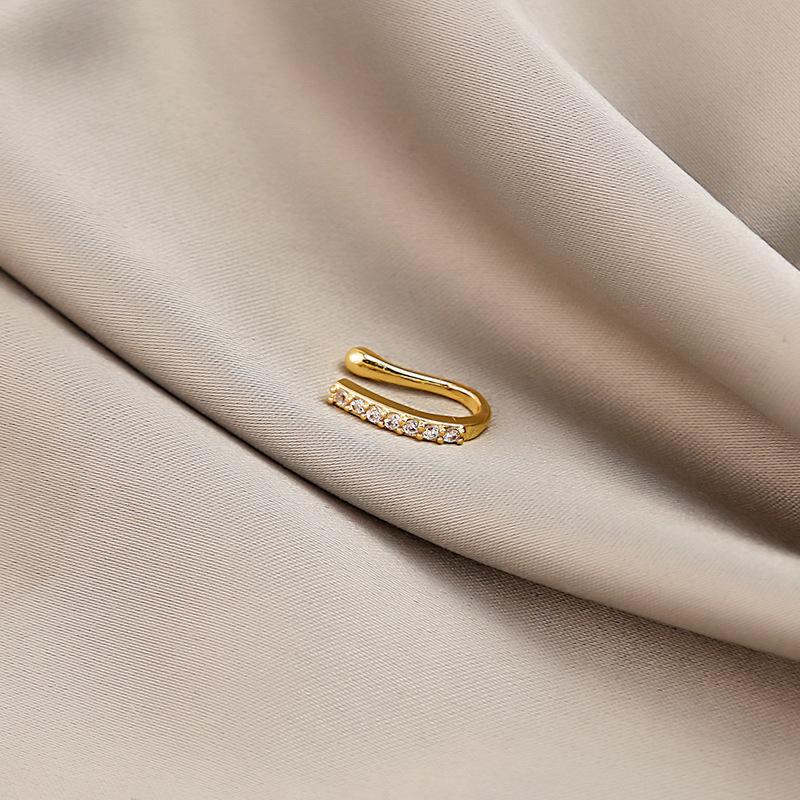 

New Star Nose Ring Simple U-shaped Non Perforated Nose Nail