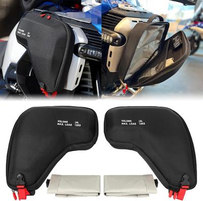 For BMW R1300GS Adv 4L Left Right Radiator Cowl Bags Side Storage Bag Waterproof