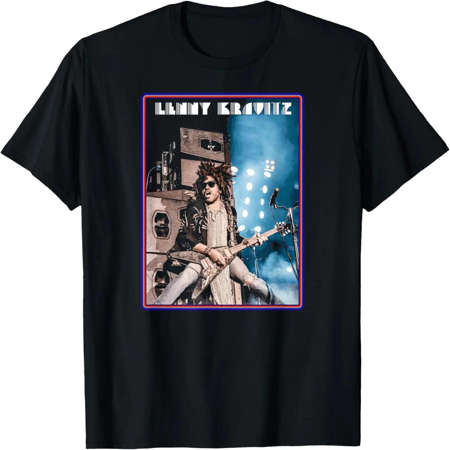 Lenny Kravitz – Live Guitar Poster T-Shirt S чёрный