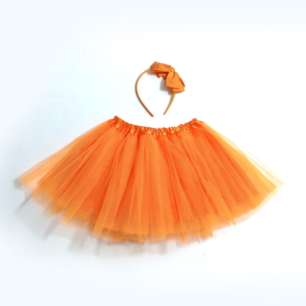 Fluffy Tulle Kids Tutu Set – Sheer Voluminous Skirts & Matching Headbands Available in a variety of colors