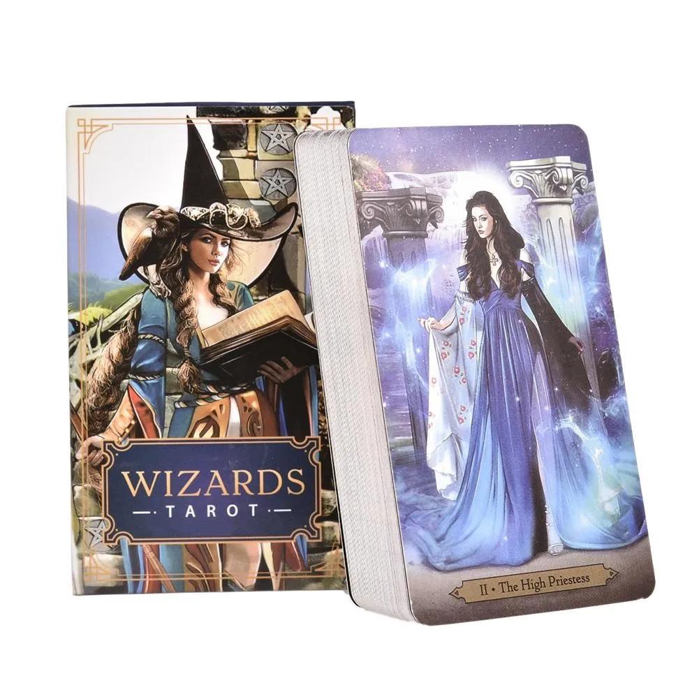 Wizards Tarot Cards Deck A 78 Tarot Based Deck English Version Fortune Playing Game Toy Divination Games