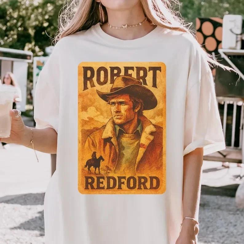 Tribute Robert Redford Memorial Hollywood Star T Shirt Full Size S-5XL Unisex T-Shirt S