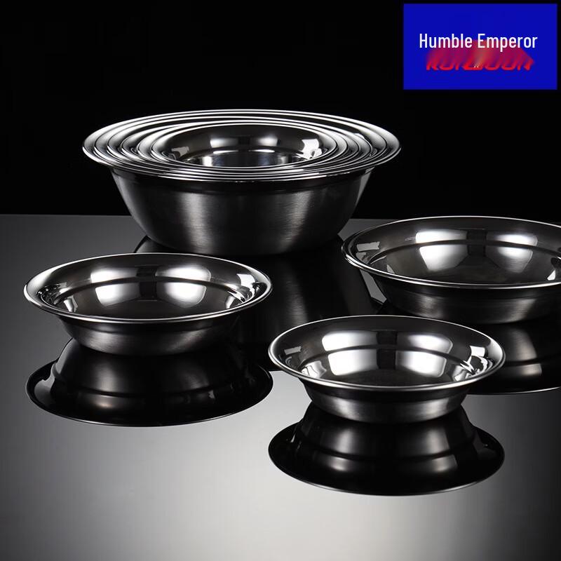 Qianxing 304 Stainless Steel Deep Round Serving Plates