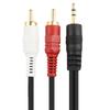 3.5mm to 2RCA Sound Stereo Cable, 3.5mm to 2RCA Male Adapter Sound Cable, Y Splitter Stereo Sound 2RCA Cable, AUXs Cord