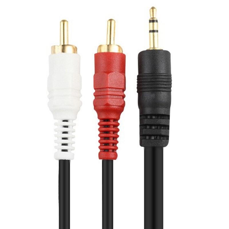 3.5mm to 2RCA Sound Stereo Cable, 3.5mm to 2RCA Male Adapter Sound Cable, Y Splitter Stereo Sound 2RCA Cable, AUXs Cord