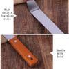 Silk Screen Printing Industrial Ink Spatula Stainless Steel Scraper Blade and Wooden Handle Screen Printing Ink Knife Tool Parts