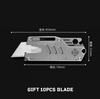 Microtechnology TC4 Titanium Alloy Utility Knife Outdoor Camping Paper Cutter Express Box Cutter Bottle Opener EDC Tool