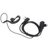 2 Way Radio Headset Universal 2Pin Headset with Collar Clip G Shape for Baofeng BF‑888S UV5R