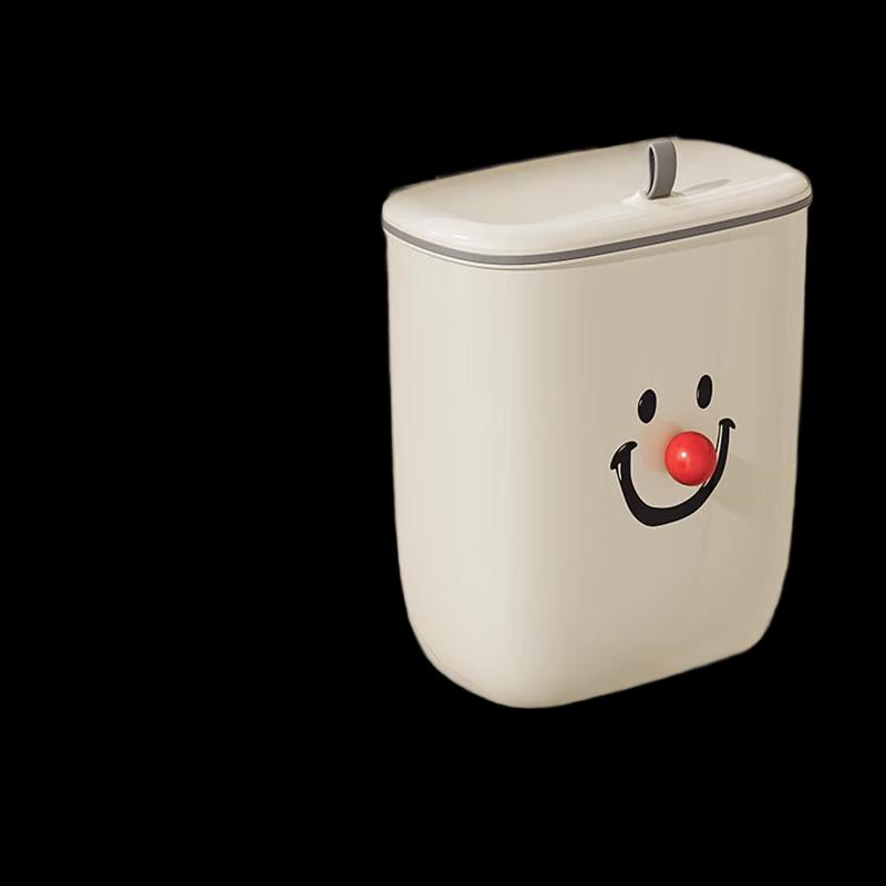 Wall-Mounted Kitchen Trash Can with Lid