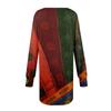 Women's Fashionable Ethnic Style Printed Round Neck Loose Fitting Long Sleeved Dress
