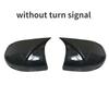 For Honda Fit Jazz GK5 2014- Horn Shape ABS Carbon Fiber Style Rear View Side Mirror Cover Rearview Caps Auto parts