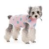 Dog Clothes, Thin Belly Protection Vest, Belly Anti-cool Free Striped Shirt, Back Buttons, Female Dog Sterilization and Weaning