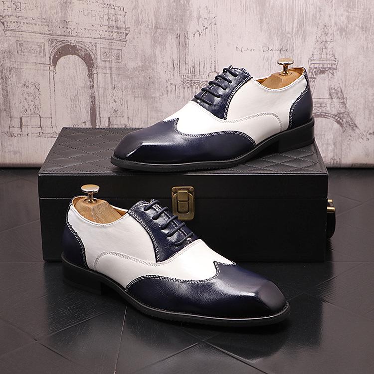 2025 Men's Pointed Toe Leather Dress Shoes - British Style, Height Increasing, Ideal for Business, Casual Wear, or Weddings.