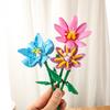 Potted Plants Flower Rose Sunflower Lily Orchid Chrysanthemum Micro Building Blocks Home Decoration Assemble Bricks Toys Kids