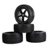 RS Wear-Resistant Off Road Tires Plastic Wheel Rim Rubber Tyre for 1:10 RC Car HSP 94107 94166 94106 94155 Tamiya Wltoys 144001