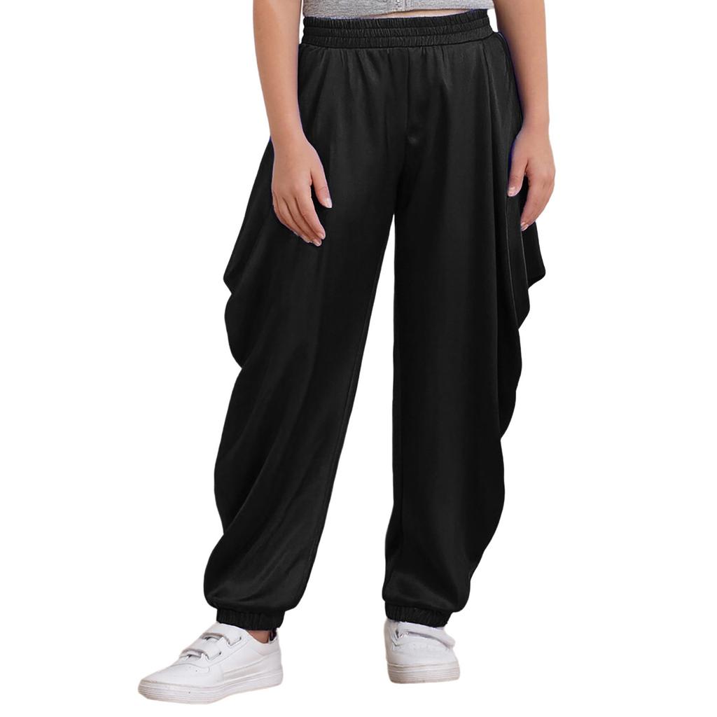 Chlapecké saténové kostýmy na halloweenskou cosplay tématickou párty Dhoti kalhoty Elastický pas Volné pytlovité kalhoty