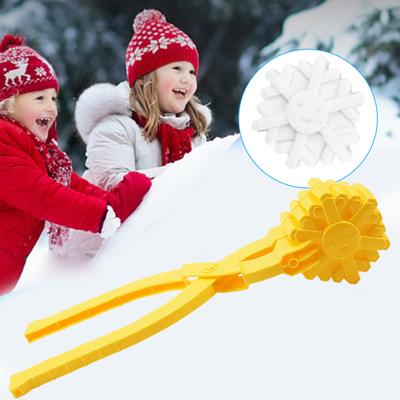 Pinzas para hacer bolas de nieve divertidas para niños, atractivas, de superficie lisa y antiadherentes, para invierno y exteriores.