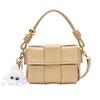 Bag women's 2025 new autumn and winter messenger bag niche design retro versatile splicing shoulder portable small square bag