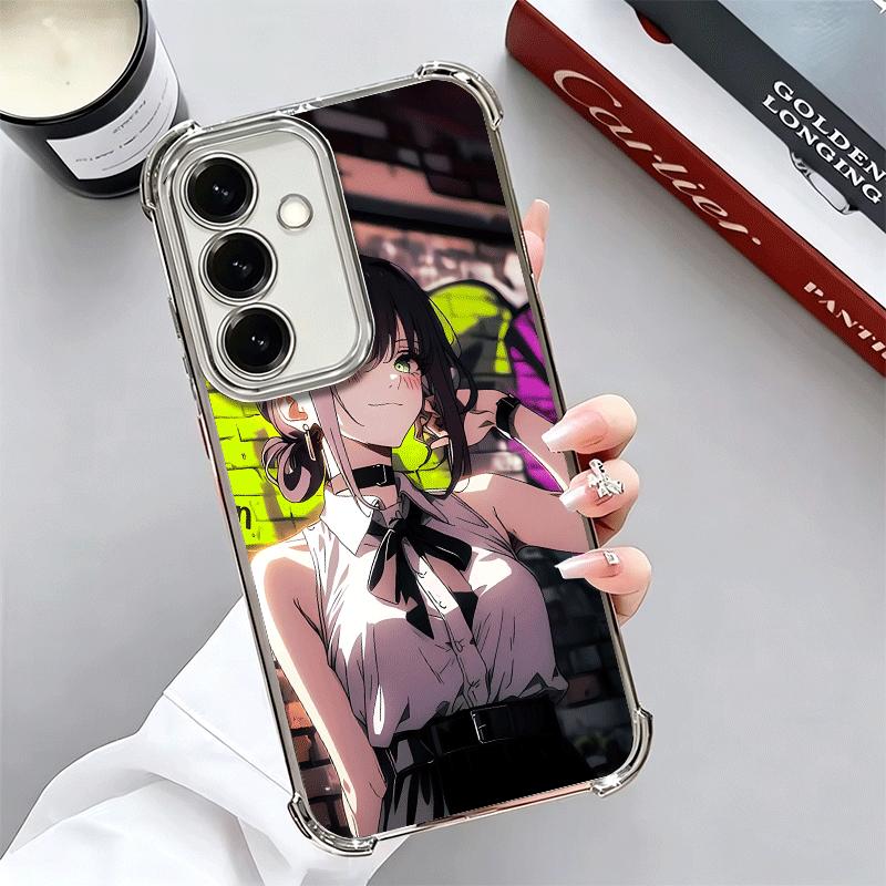 Anime Character R-Reze CSM Plating Phone Case For Samsung A17 A07 A37 A57 A16 A56 A15 A55 A14 A54 A13 A53 A26 A36 A25 A35 A24 A3