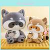 Cute And Adorable Large Sitting Position Raccoon Plush Toy Kids' Cuddle Gift Grey/yellow 25cm 70cm