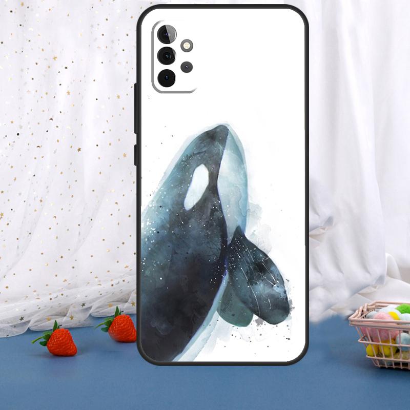 Orcas Whale For Samsung Galaxy A54 A34 A14 A36 A56 A26 A16 A15 A55 A53 A33 A35 A22 A32 A52 A05 A06 Case