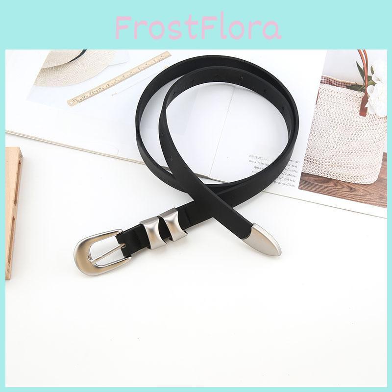 Simple Pu Style Leather Womens Waist Belt Metal Pin Buckle Accessories Clothing