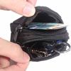 Men’s  Molle Pouch – Nylon Double Zipper Pocket, Lightweight Outdoor Coin Purse, Card Holder, Key Organizer, Belt Waist Bag for Camping, Hiking