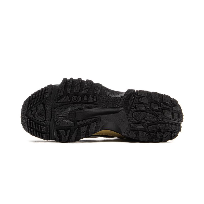 New LiNing CF Tracing, Xingye Slip Resistant And Abrasion Resistant Grip Low Top Hiking Shoes Unisex Oats Black AGLU073-6