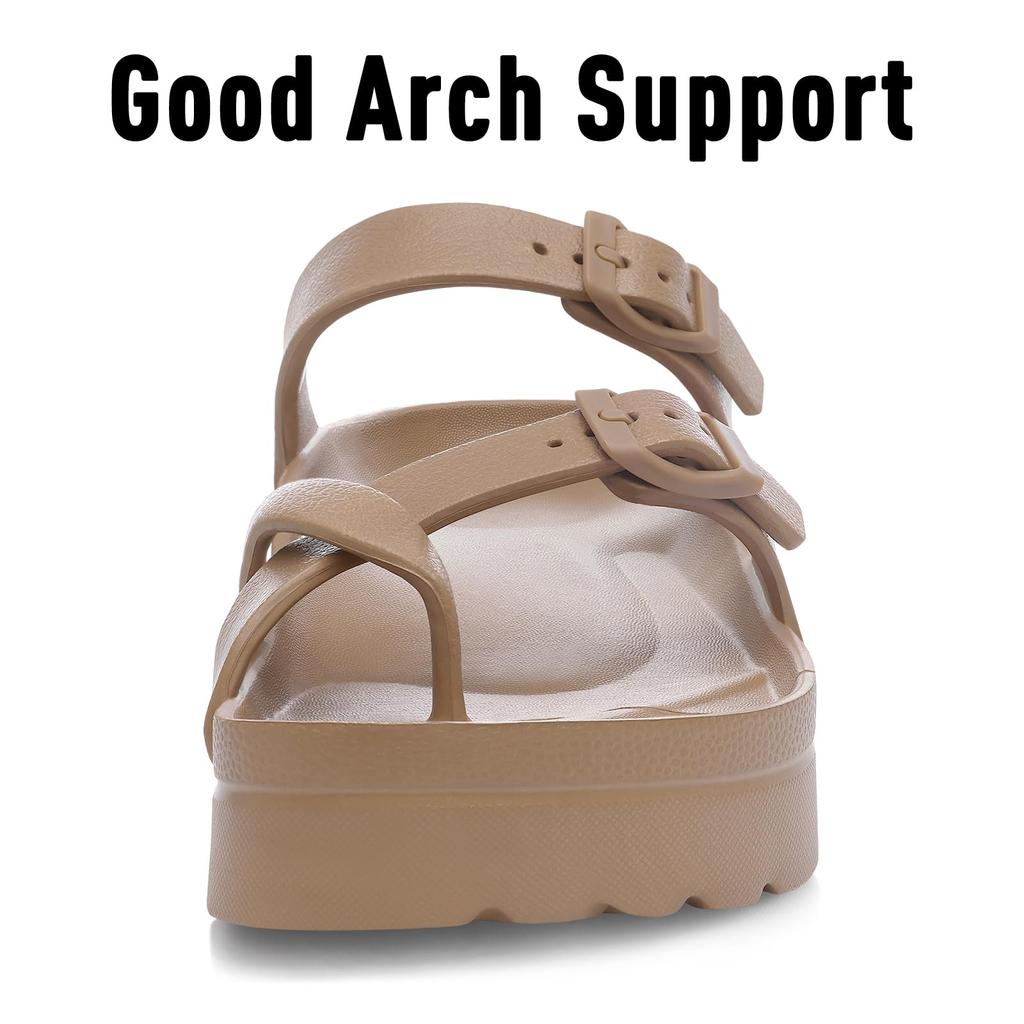 Fashion Litfun Summer New Clogs Sandals For Women Fashion Outdoor Antiskid Beach Slippers With Adjudtable Buckle Orthopedic House Slides