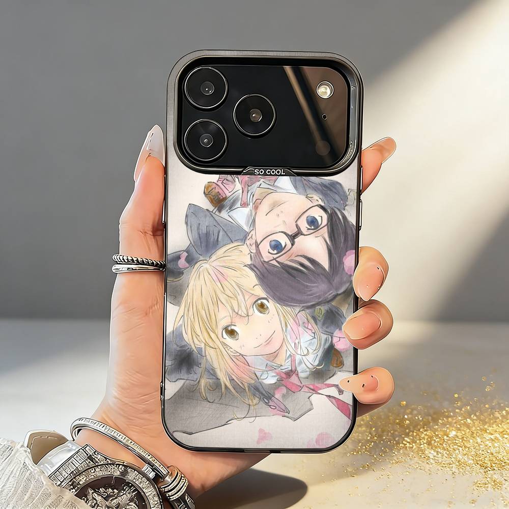Anime-Your Lie in April-Kaori Miyazono Phone Case For iPhone17,16,15,14,13,12,11,Pro,MAX White Matte Shockproof Cover