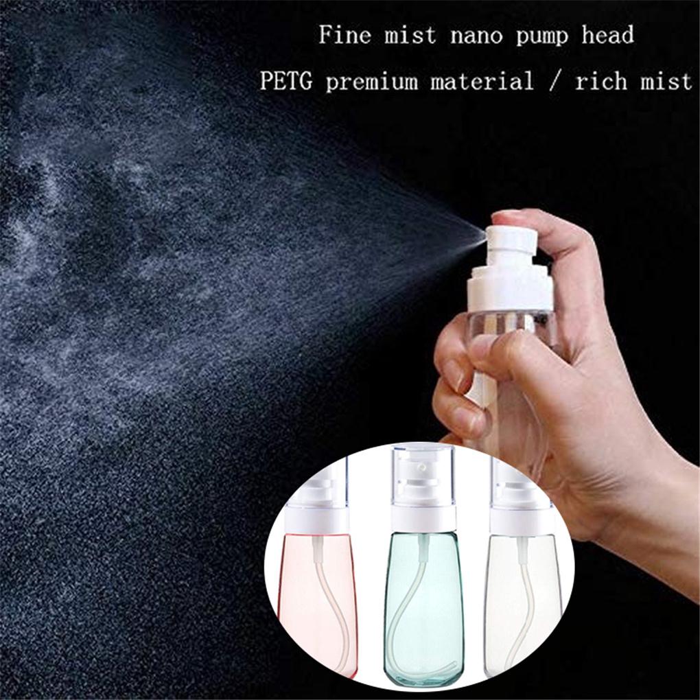 Kunststoff Leere Recycelbare Transparente Sprühflasche Tragbare Reise Dosierflasche 100ml