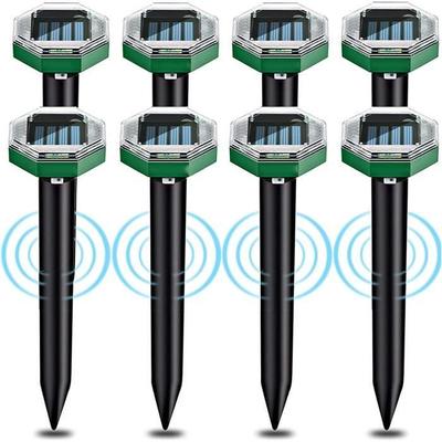 Anti Taupe Ultrason Solaire 8 Pièces, Utilisable Dans Les Jardins, Les Terrasses Et Les Pelouses Pour Repousser Les Taupes