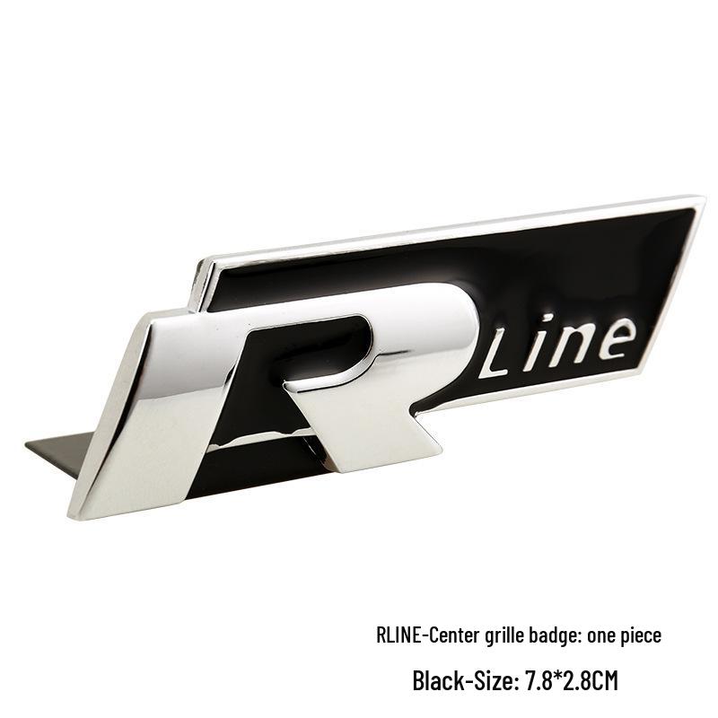 Compatible avec Volkswagen R-line: Autocollant Grille Métallique pour Modèle Dazhong Rline