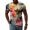 Summer Tide Fashion Doodle Picture Men T-Shirts  Casual 3D Print Tees Hip Hop Personality Round Neck Short Sleeve Tops